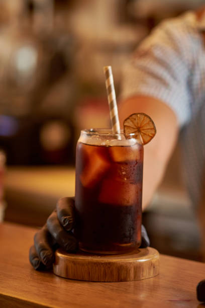 istock Vertical close-up of ice coffee 1453573510