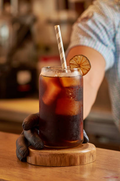 istock Vertical close-up of ice coffee 1453573668
