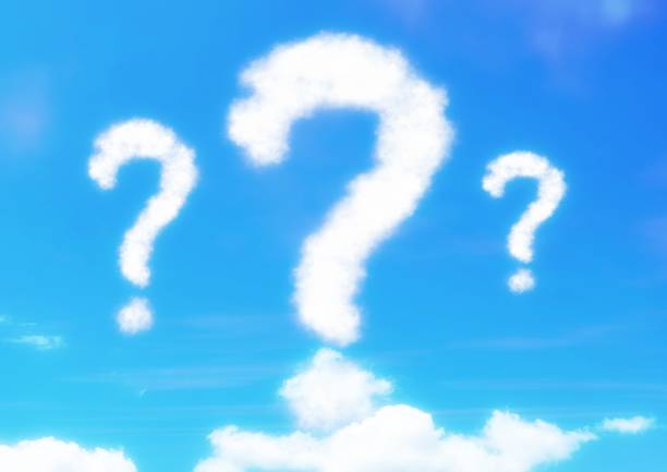 istock 3d illustration of cloud of question marks in the sky 1453577450