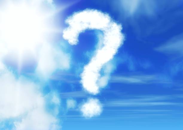 istock 3d illustration of cloud of question marks in the sky 1453577452