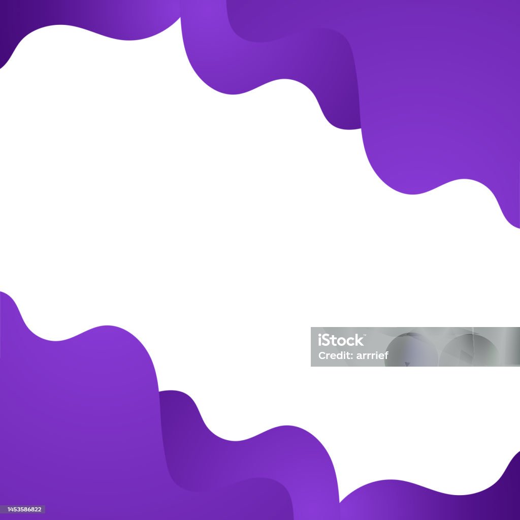 Blue Gradient Floral Frame Design Stock Illustration - Download Image ...