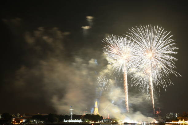 istock firework on new year countdown at temple of dawn 1453600813