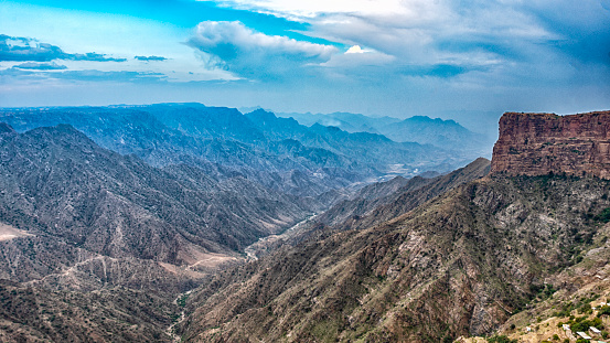 Mountain ranges in the Assir region of Saudi Arabia