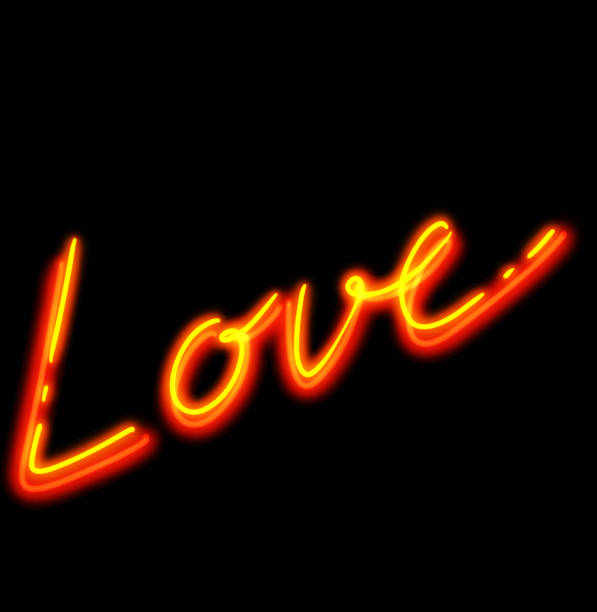 istock Neon heart glow valentine day love element sign symbol illustration 1453608519