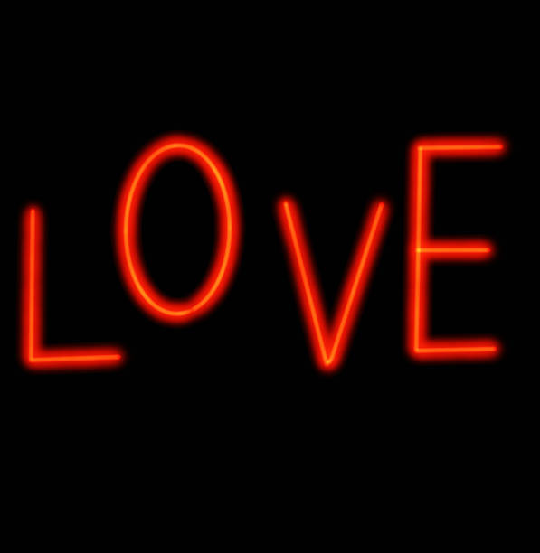 istock Neon heart glow valentine day love element sign symbol illustration 1453608541