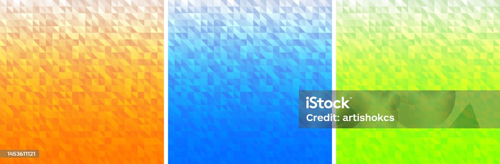 Geometric Gradient Backgrounds Set Of Colorful Bright Technology ...