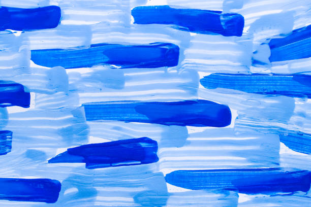 istock Abstract blue color painting 1453614260