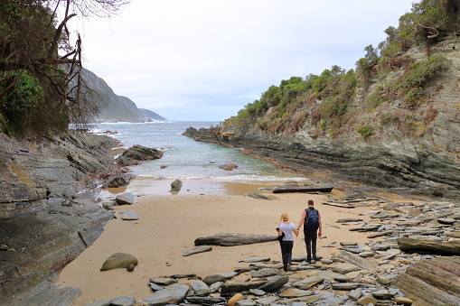 September 28 2022 - Tsitsikamma National Park in South Africa: people enjoy the beautiful national park on the garden route