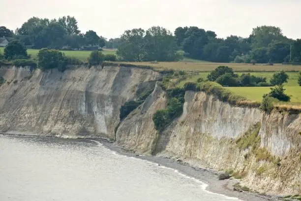 Photo of Mesmerizing view of the Stevns Klint cliff at daytime in Denmark