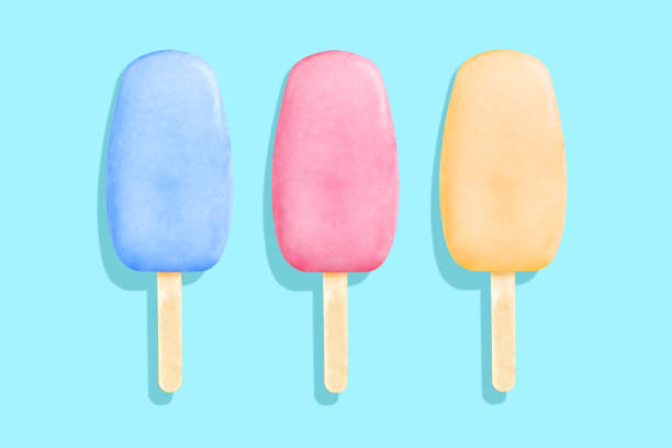 istock Homemade Colorful fruit ice cream popsicle. Summer concept 1453622039