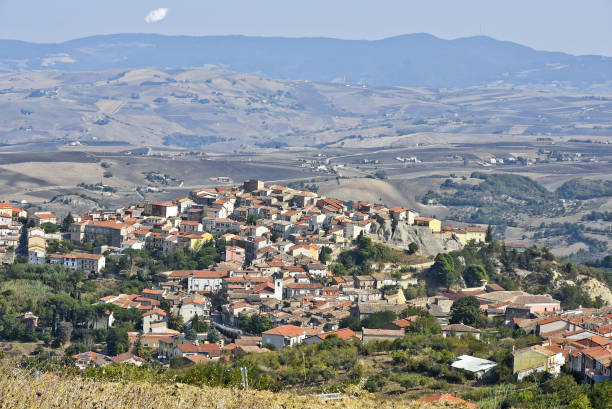 istock Panoramic view of Baselice village in Benevento, Italy 1453626998