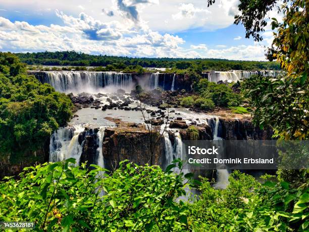 Iguazú Waterfalls Stock Photo - Download Image Now - Brazil, Color Image, Drop
