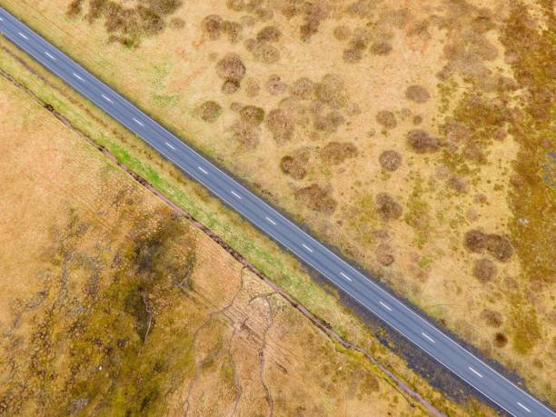 istock Scenic view to a valley with road in Iceland 1453629601