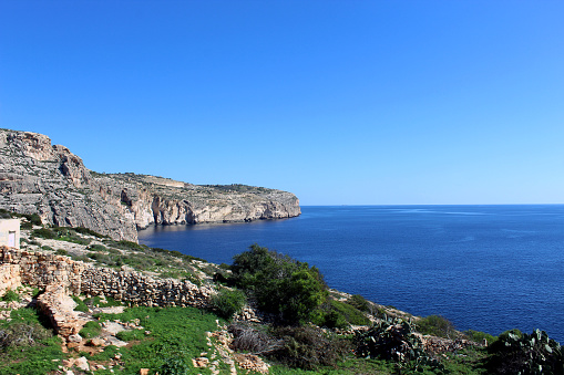 View from Dingli cliffs. Malta.