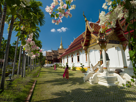 Wat Phra That Doi Phra Chan , Lampang Province Thailand