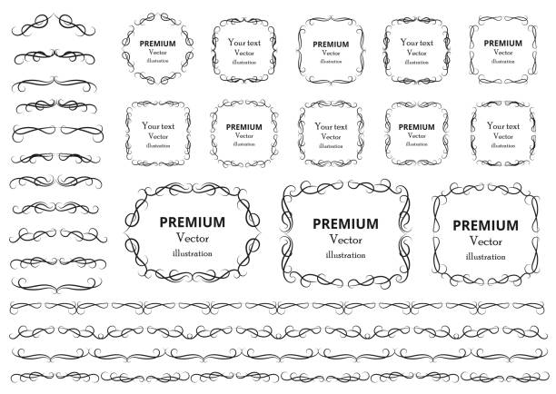 Text Embelshments 1,600+ Font Embellishments Stock Illustrations, Royalty-Free Vector ...