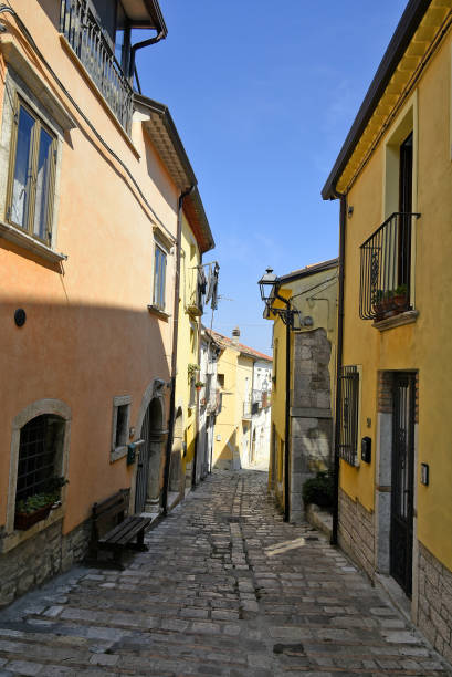 istock Closeup of a small street in Baselice 1453641065