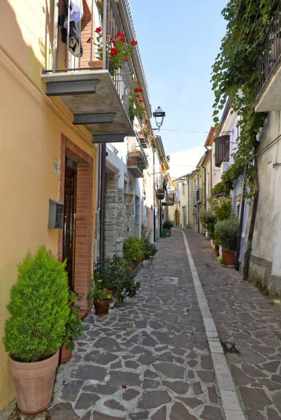 istock Closeup of a small street in Baselice 1453641704