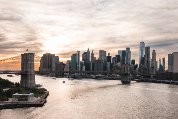 istock New York skyline during a beautiful sunset 1453642924