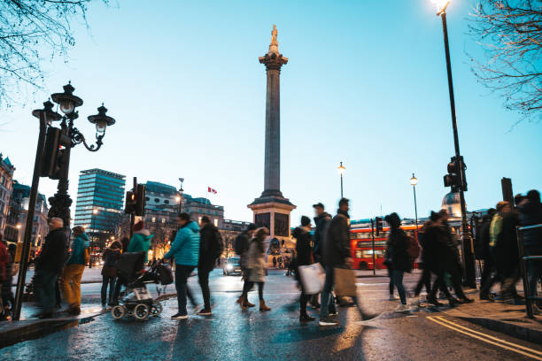 istock Crowd in Trafalgar Square - London 1453643020