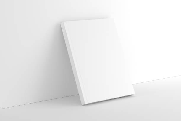 istock US Letter Softcover Book Cover White Blank Mockup 1453644115