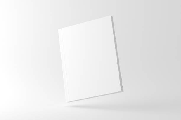 istock US Letter Softcover Book Cover White Blank Mockup 1453644117