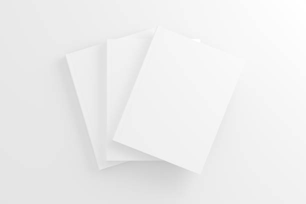 istock US Letter Softcover Book Cover White Blank Mockup 1453644118