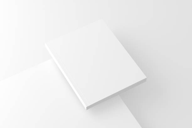 istock US Letter Softcover Book Cover White Blank Mockup 1453644119