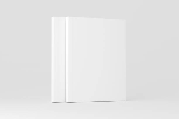 istock US Letter Softcover Book Cover White Blank Mockup 1453644126