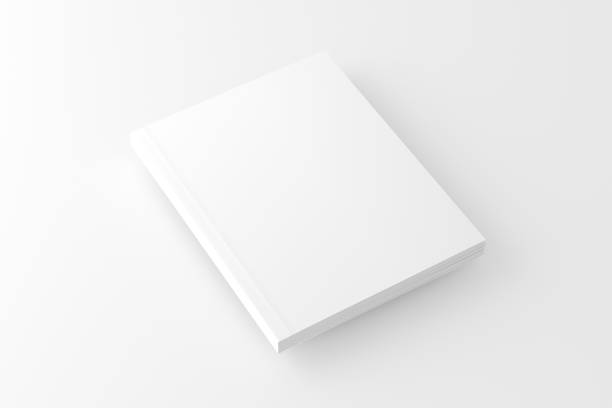 istock US Letter Softcover Book Cover White Blank Mockup 1453644128