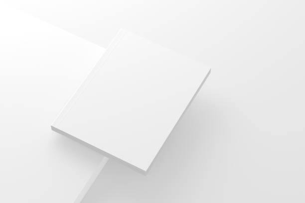 istock US Letter Softcover Book Cover White Blank Mockup 1453644130