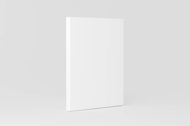 istock US Letter Softcover Book Cover White Blank Mockup 1453644134