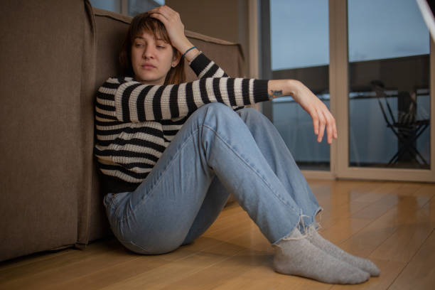 istock Young woman suffering from pain 1453646615