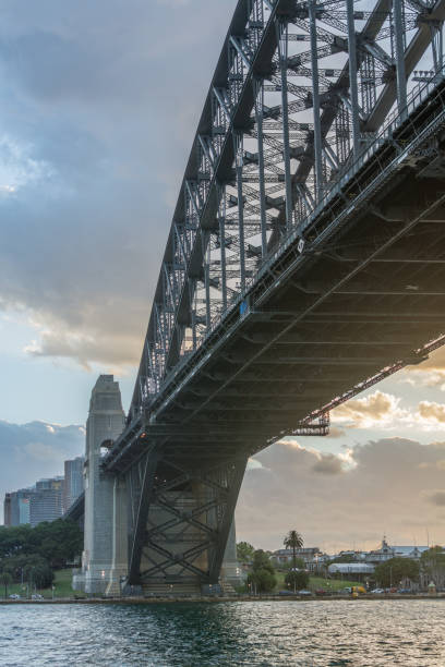 ハーバーブリッジ,シドニー,オーストラリア - sydney harbor bridge sydney opera house vertical australia ストックフォトと画像