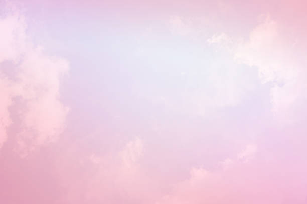 istock Pink viva magenta sky background. Abstract background with clouds 1453653800