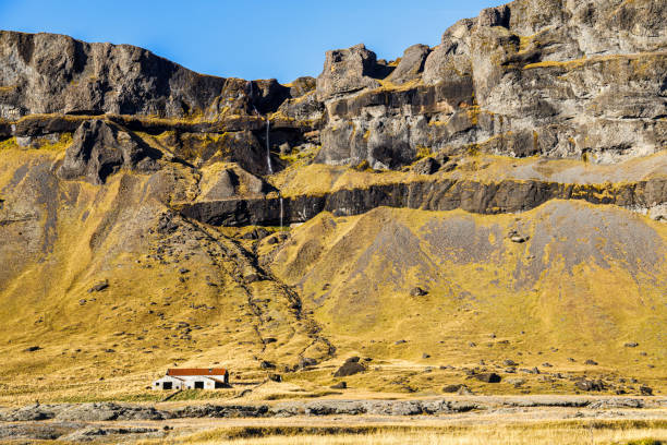 istock Waterfall and landscape under Lake Torutjorn, Iceland 1453655617