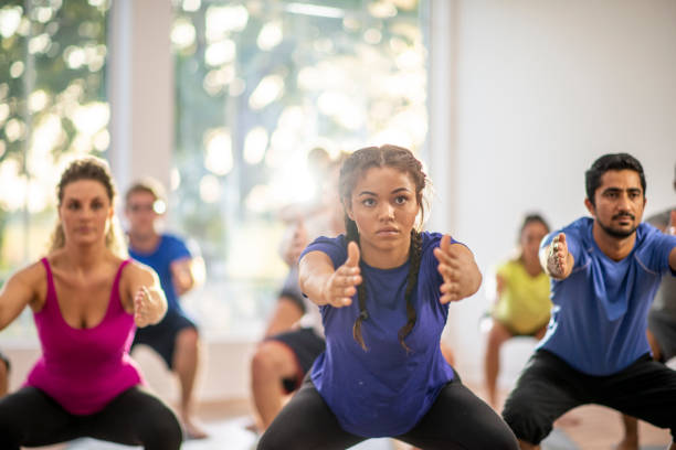 istock Adult Yoga Class 1453667514