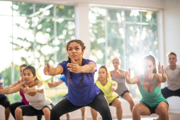 istock Adult Yoga Class 1453667517