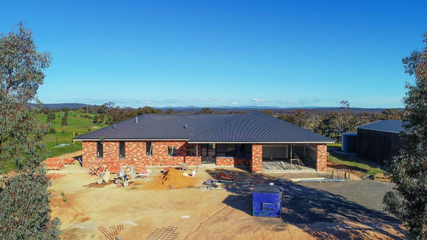 istock Residential house being built 1453672258