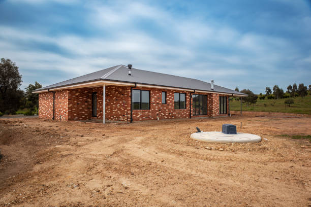 istock Residential house being built 1453672287