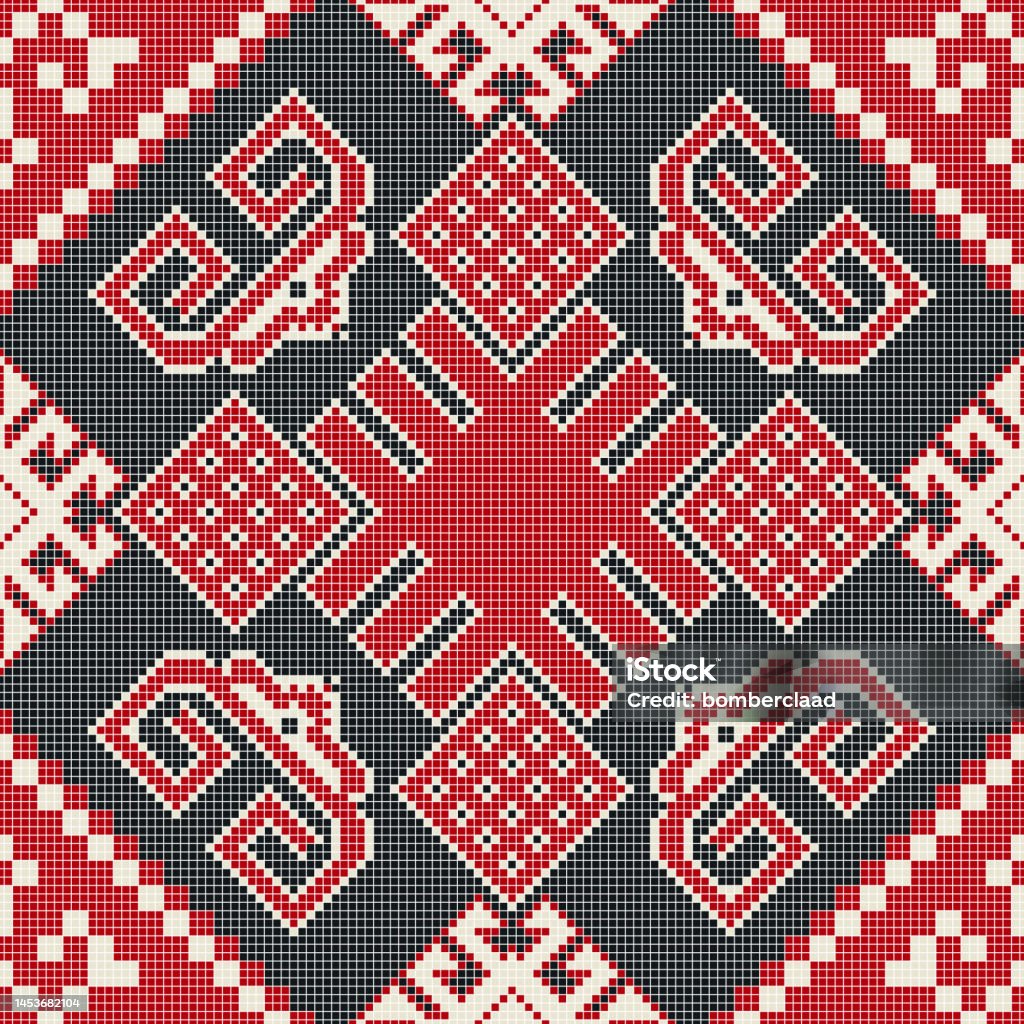 Kilim Red Pattern Vector Graphics Kilim Pattern 36 Stock Illustration - Download Image Now - Antique, Art ...