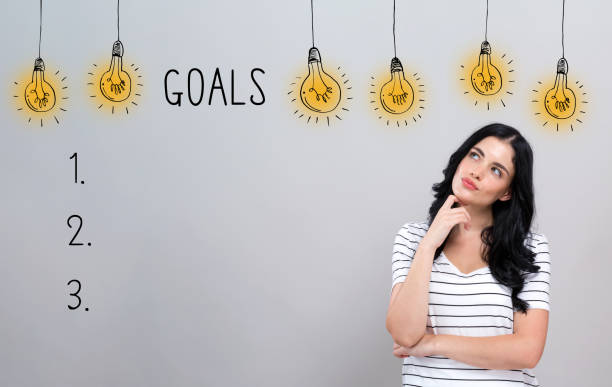 istock Goal list with young woman 1453690623