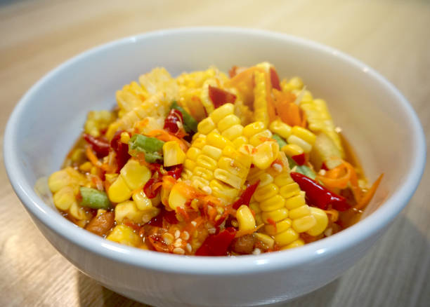 istock Corn Salad and Som Tum Spicy Thai Foods. 1453701153