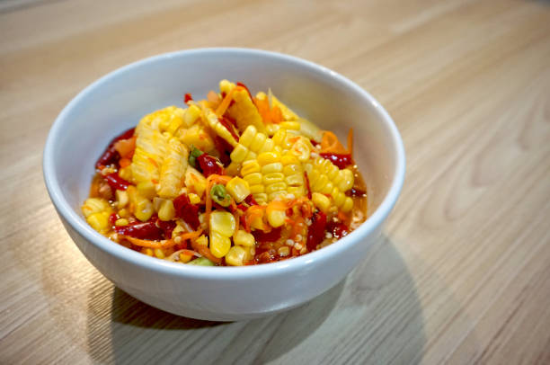istock Corn Salad and Som Tum Spicy Thai Foods. 1453701156