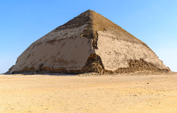 istock Bent Pyramid at Dahshur Necropolis in an arid landscape near Cairo-Egypt 1453703228