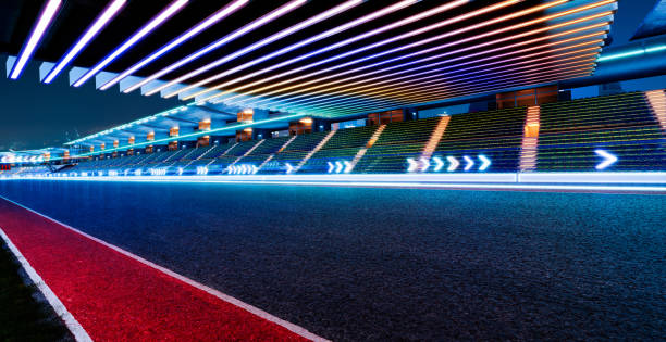 istock 3d rendering does not exist futuristic Racetrack 1453703724