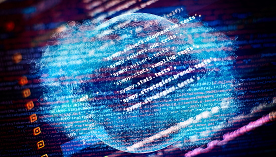Programming Code On Computer Screen Software Development Writing ...