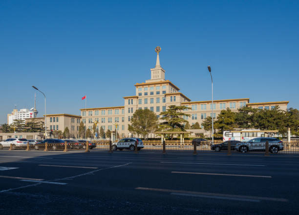 beijing chang'an avenue hauptstraße - changan avenue stock-fotos und bilder