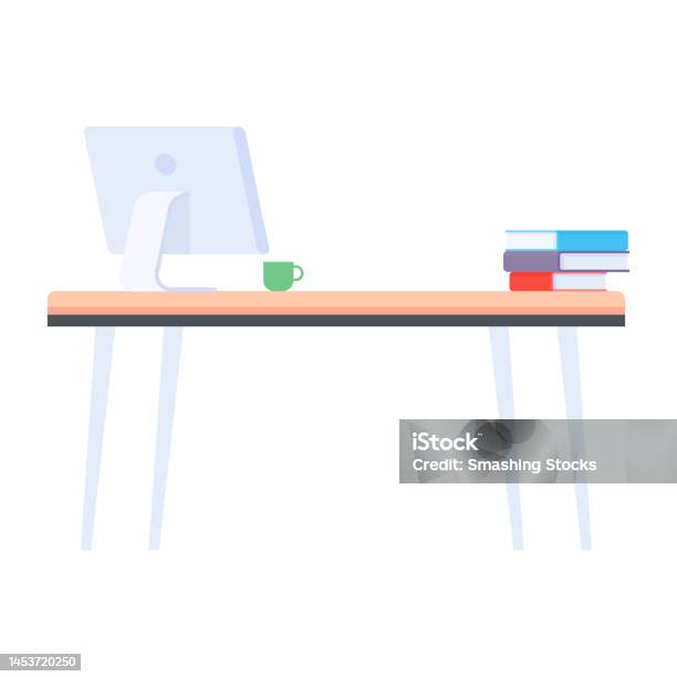 Picture Denoting Guide Flat Vector Denoting Workplace Stock Illustration - Download Image Now ...