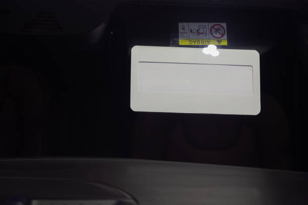 istock Hanging banners to write advertisements in the car. 1453721080